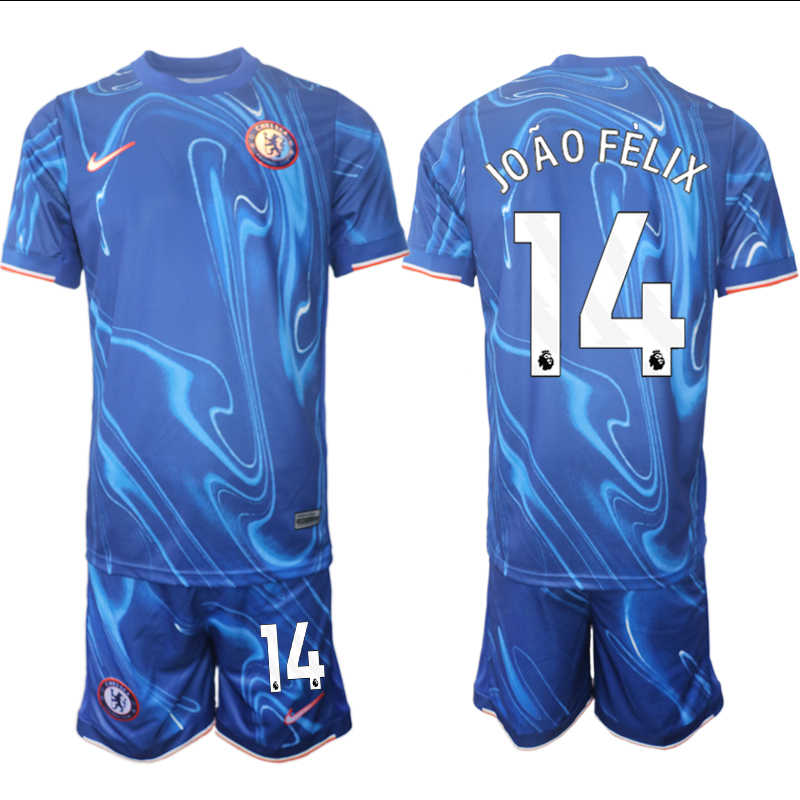 Men 2024-2025 Club Chelsea home Blue #14 Soccer Jersey->chelsea jersey->Soccer Club Jersey